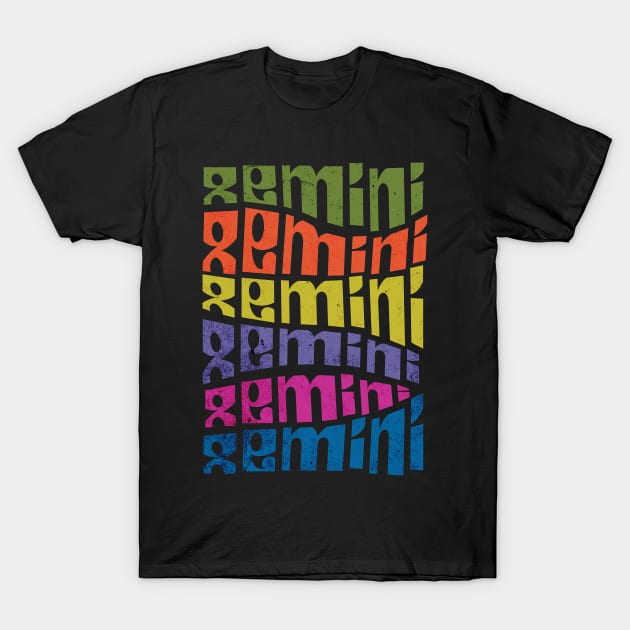 Gemini Zodiac T-Shirt by designedbyjamie